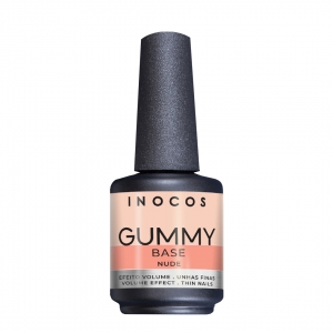 Inocos gummy base para unhas de gel nude 15ml