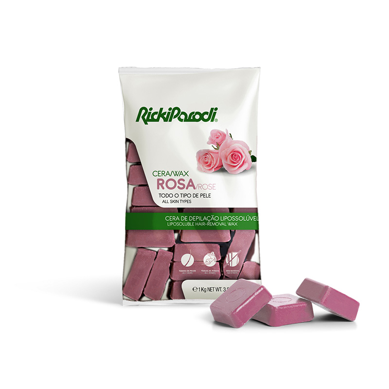 Rickiparodi bolsa cera titânio rosa