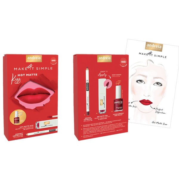 Andreia Makeup Kit Hot Matte Kiss