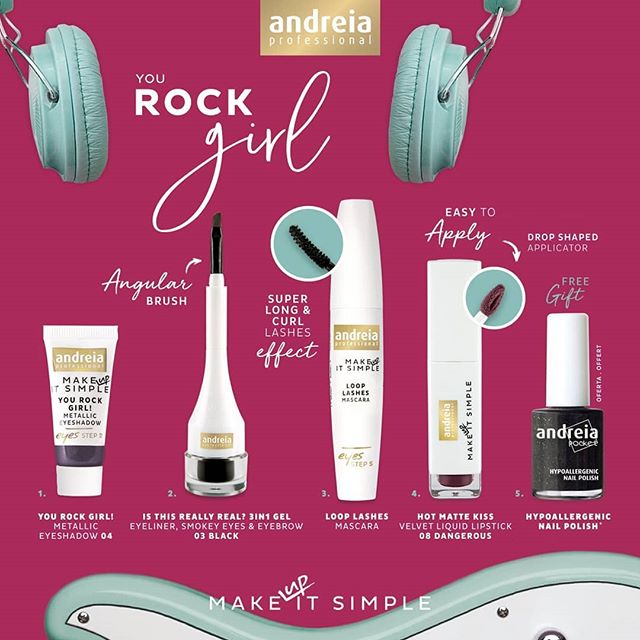 Andreia Makeup Kit You Rock Girl