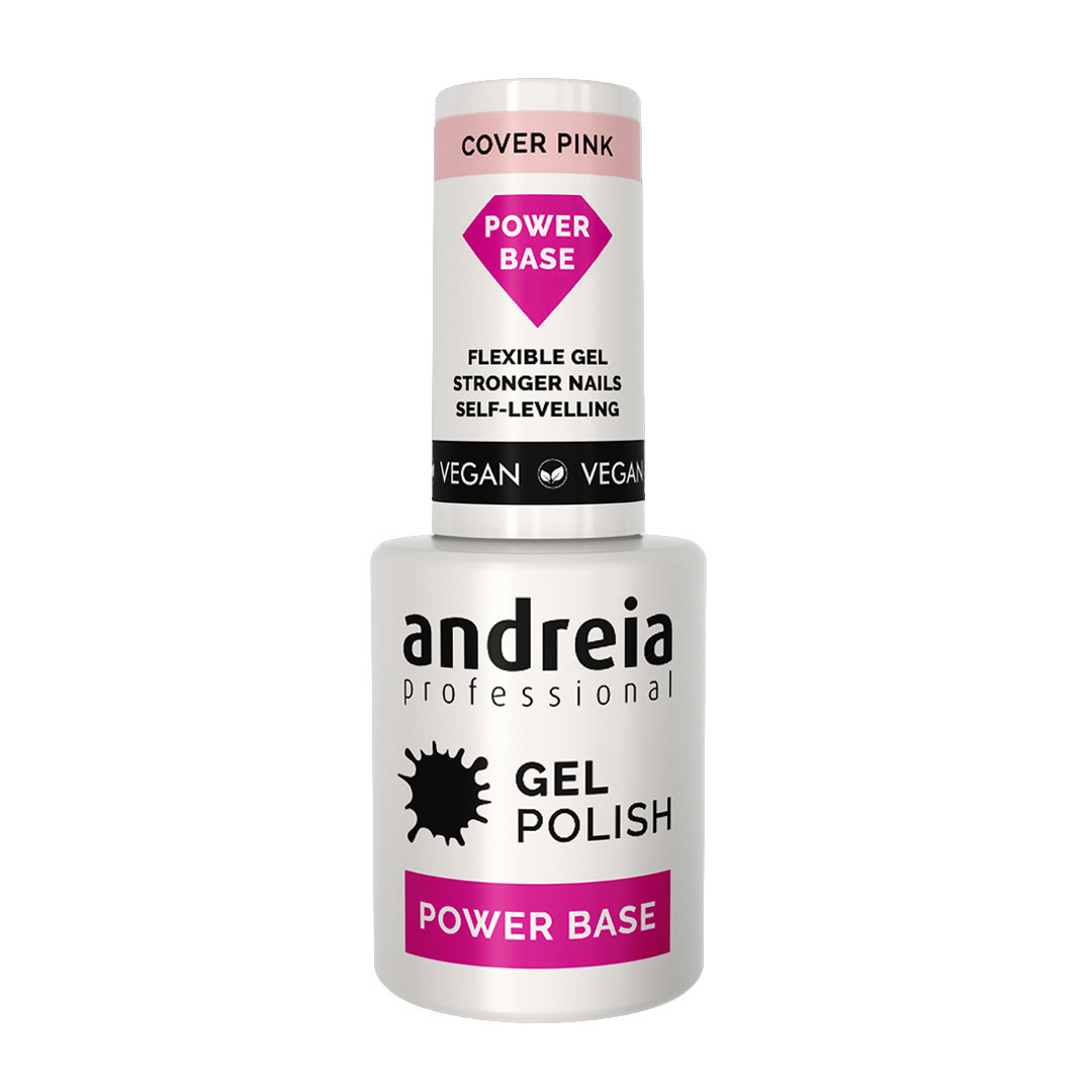 Andreia power base verniz gel rosa