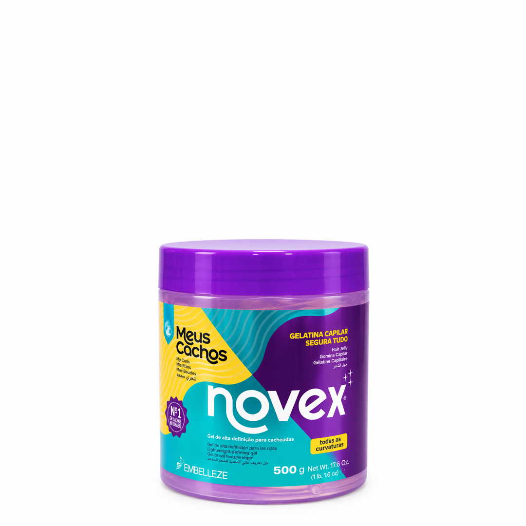 Novex Meus Cachos gelatina segura tudo