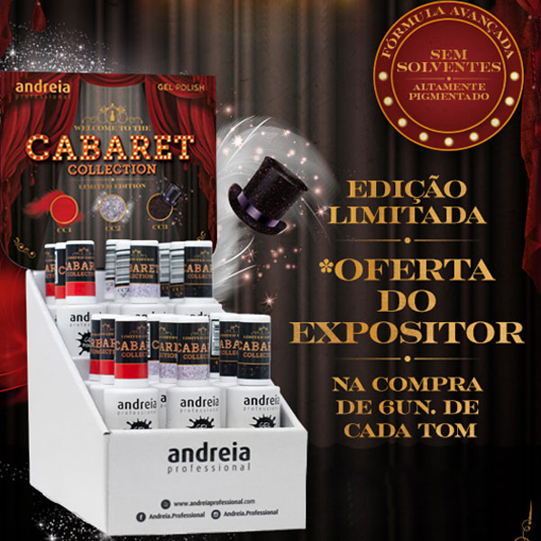Andreia Verniz Gel Coleção Cabaret Conjunto Expositor