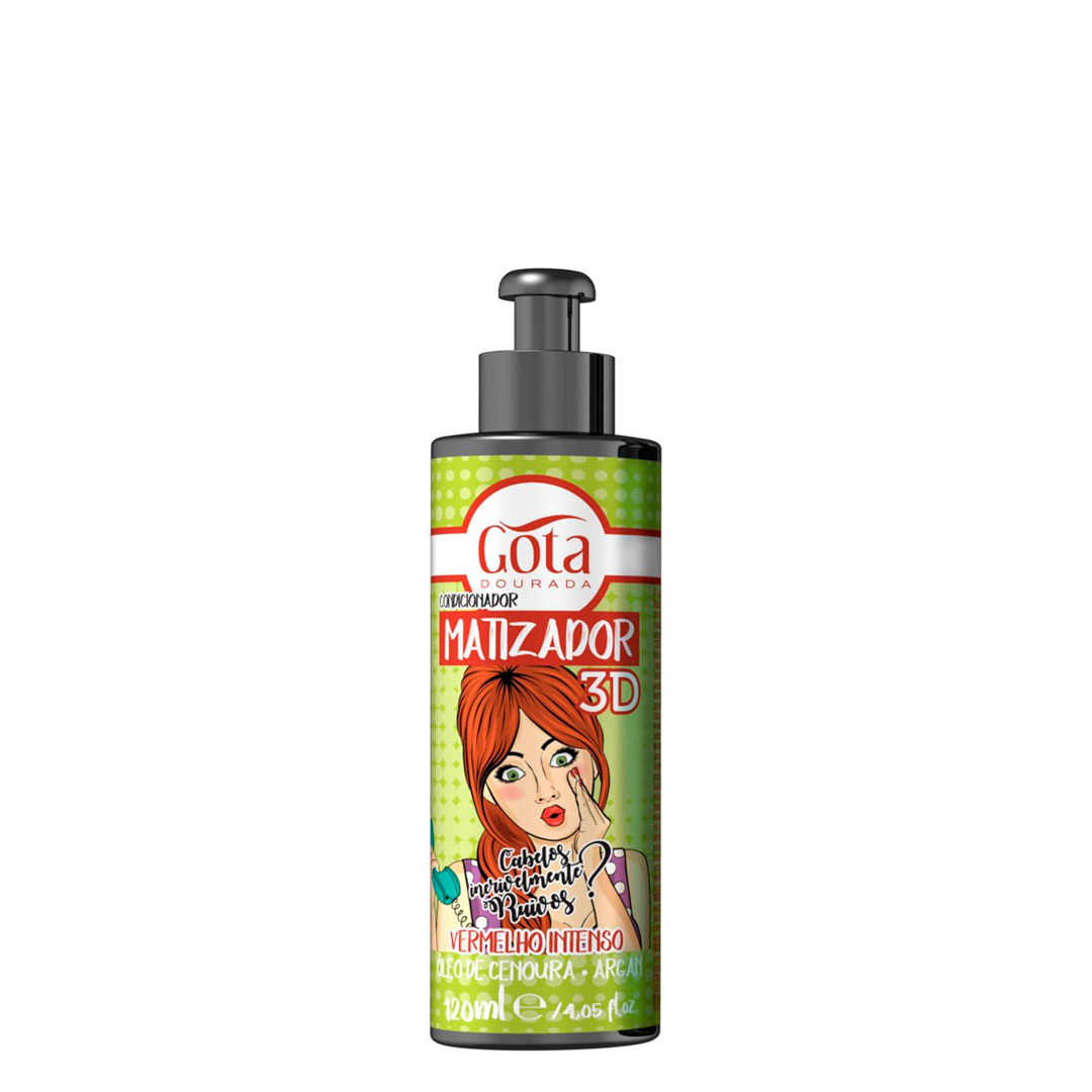 Gota Dourada Matizador 3D rojo intenso