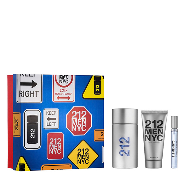 Carolina Herrera 212 Men coffret EDT Vap 100ml+AS100ml+Mini10ml