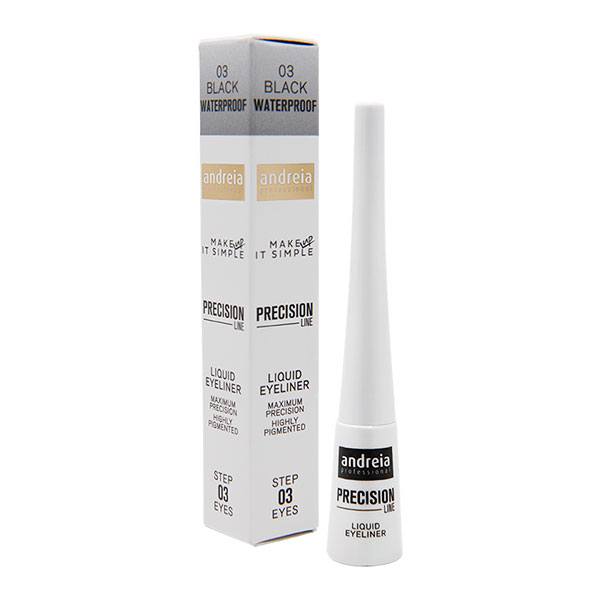 Andreia Makeup Precision Line - Liquid Eyeliner 03 - Waterproof Black