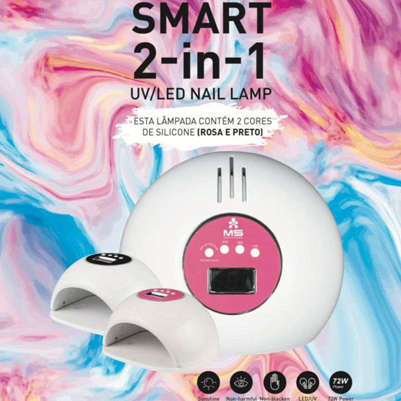 MS catalisador smart 2em1 LED UV duplo 72W