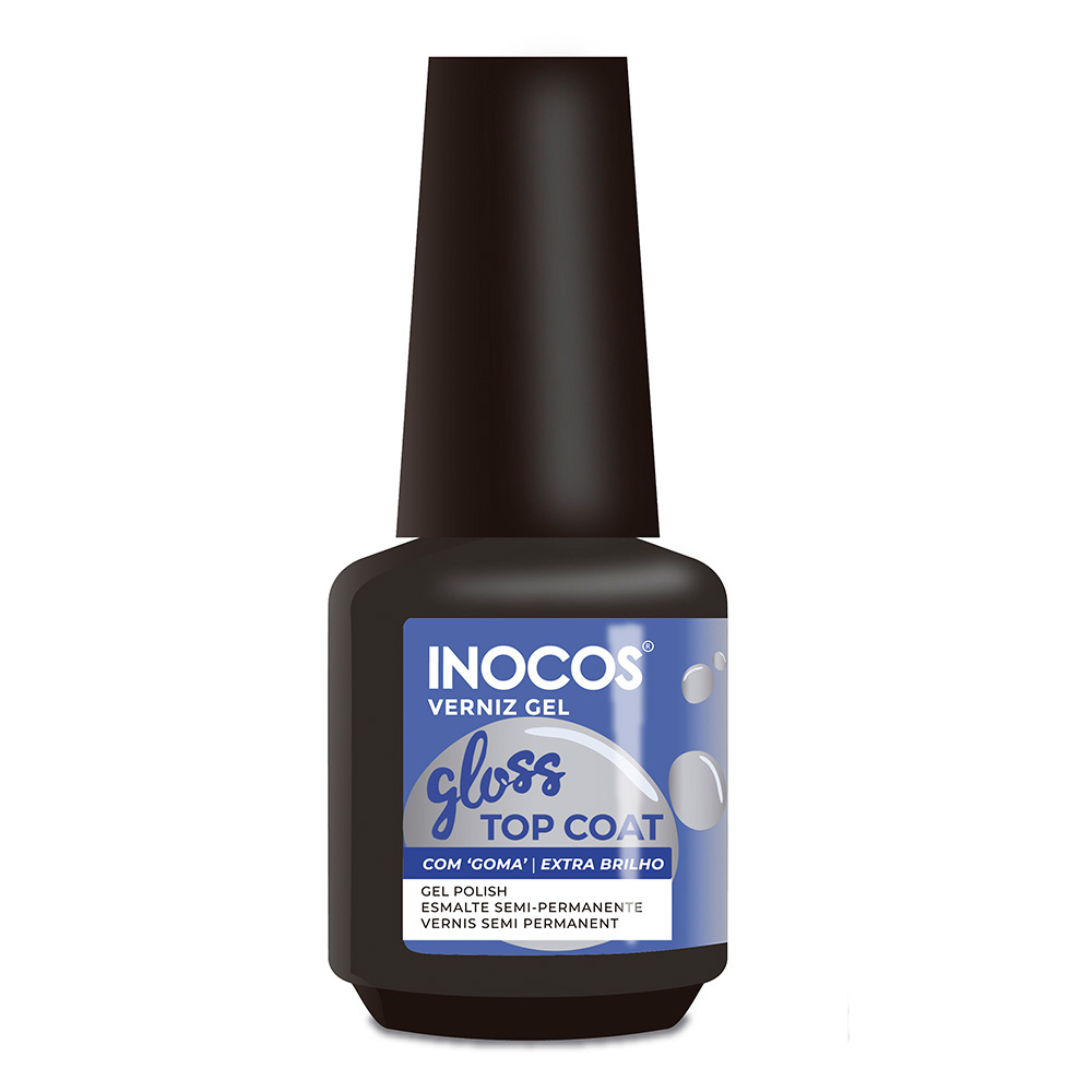 Inocos esmalte gloss top coat de uñas