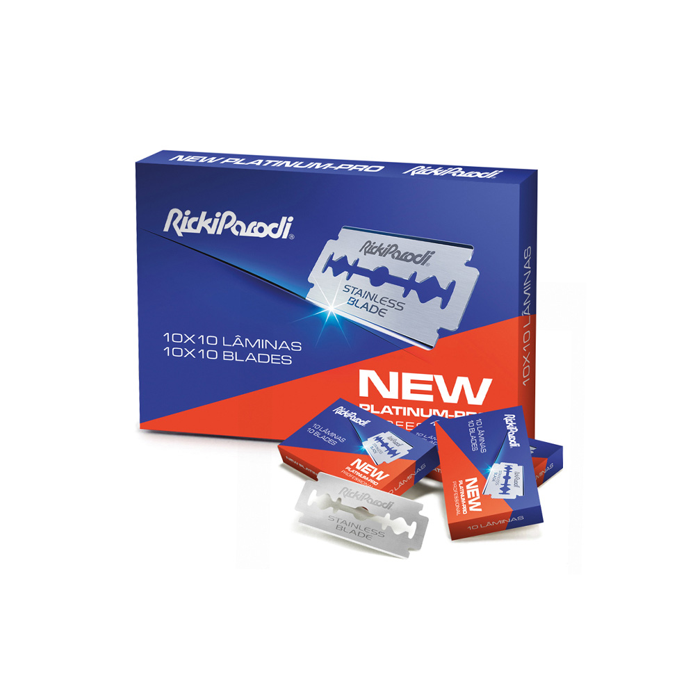 Rickiparodi laminas de afeitar platinium-pro 10x10unidades