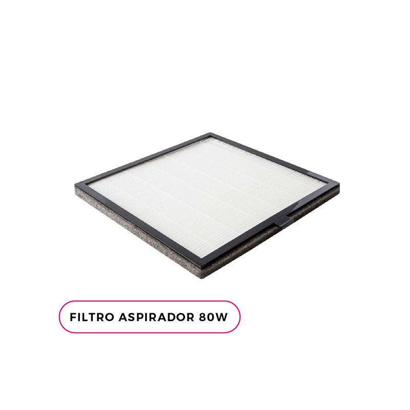 Inocos Filtro para aspiradora de polvo de uñas de gel 80W