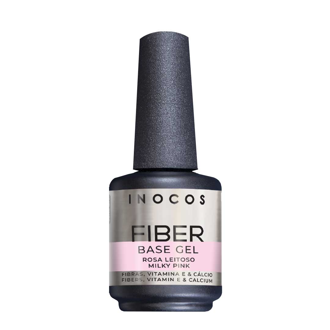 Inocos fiber base gel rosa leitoso