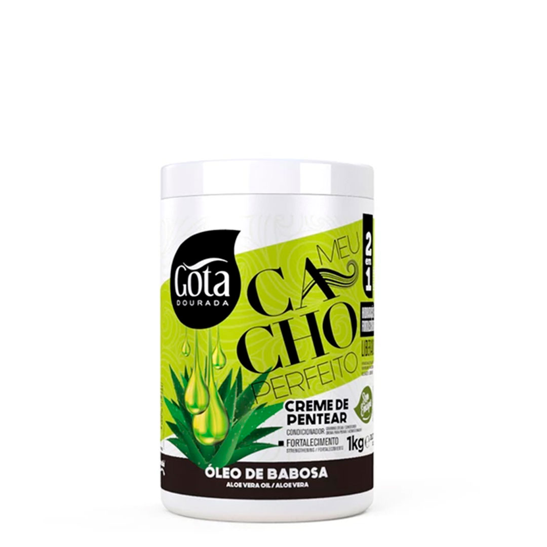Gota Dourada Meu Cacho Perfeito creme pentear óleo de babosa