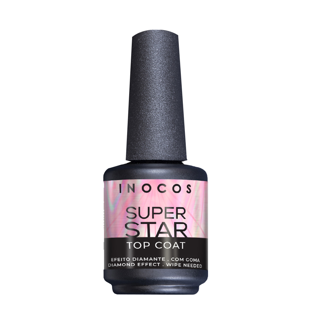 Inocos verniz top coat de unhas super star
