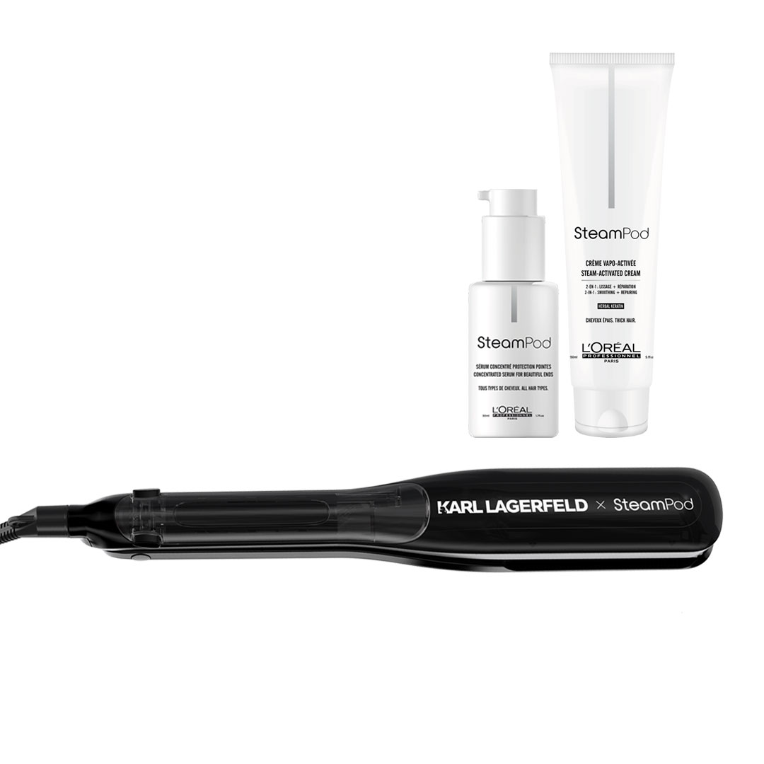 Loreal Steampod Karl Lagerfeld pack cabelos grossos