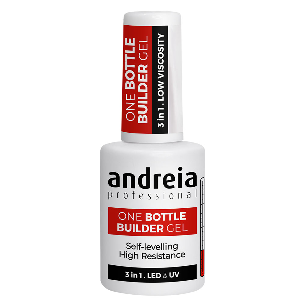 Andreia One Bottle gel de construção de unhas branco leitoso