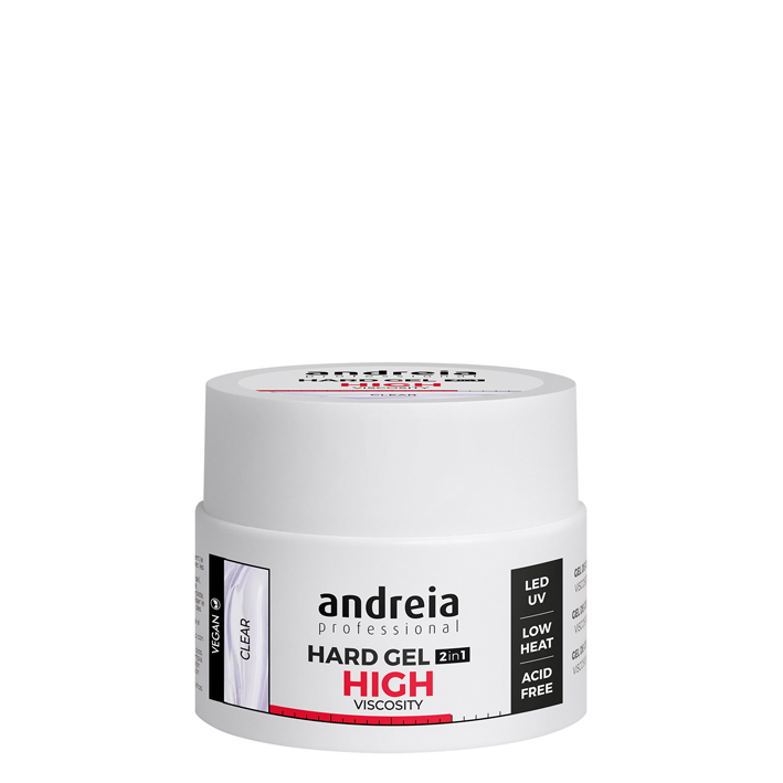 Andreia Hard Gel de construção de unhas alta viscosidade transparente