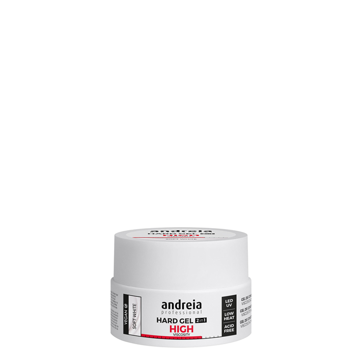 Andreia Hard gel de construção alta viscosidade branco leitoso