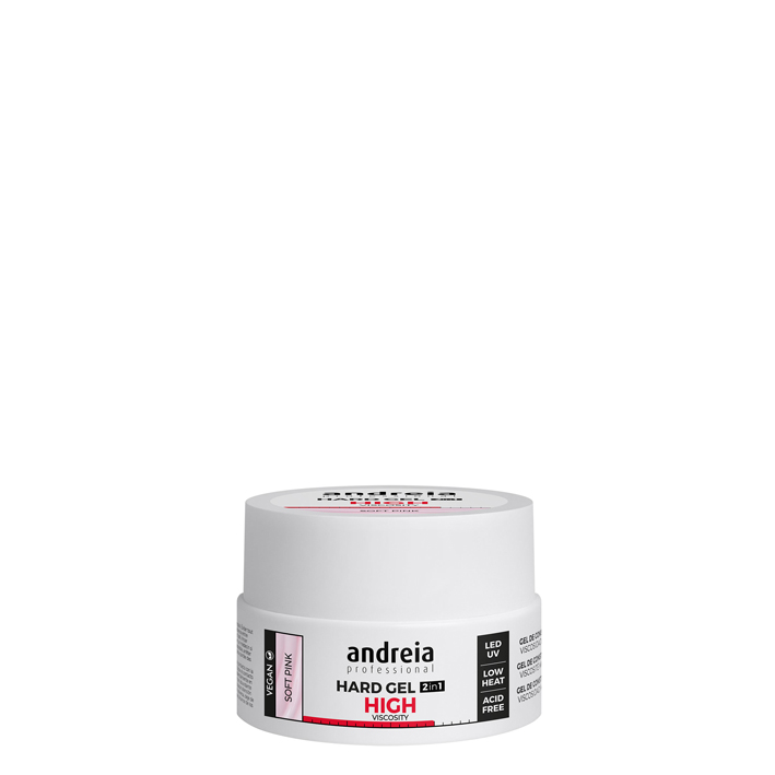 Andreia Hard gel de construção alta viscosidade rosa leitoso