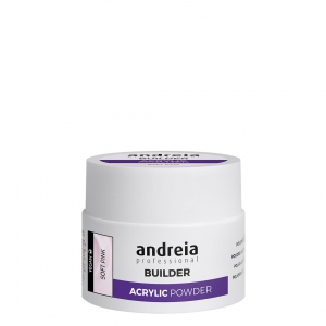 Andreia pó de acrílico para construção de unhas rosa leitoso 35g