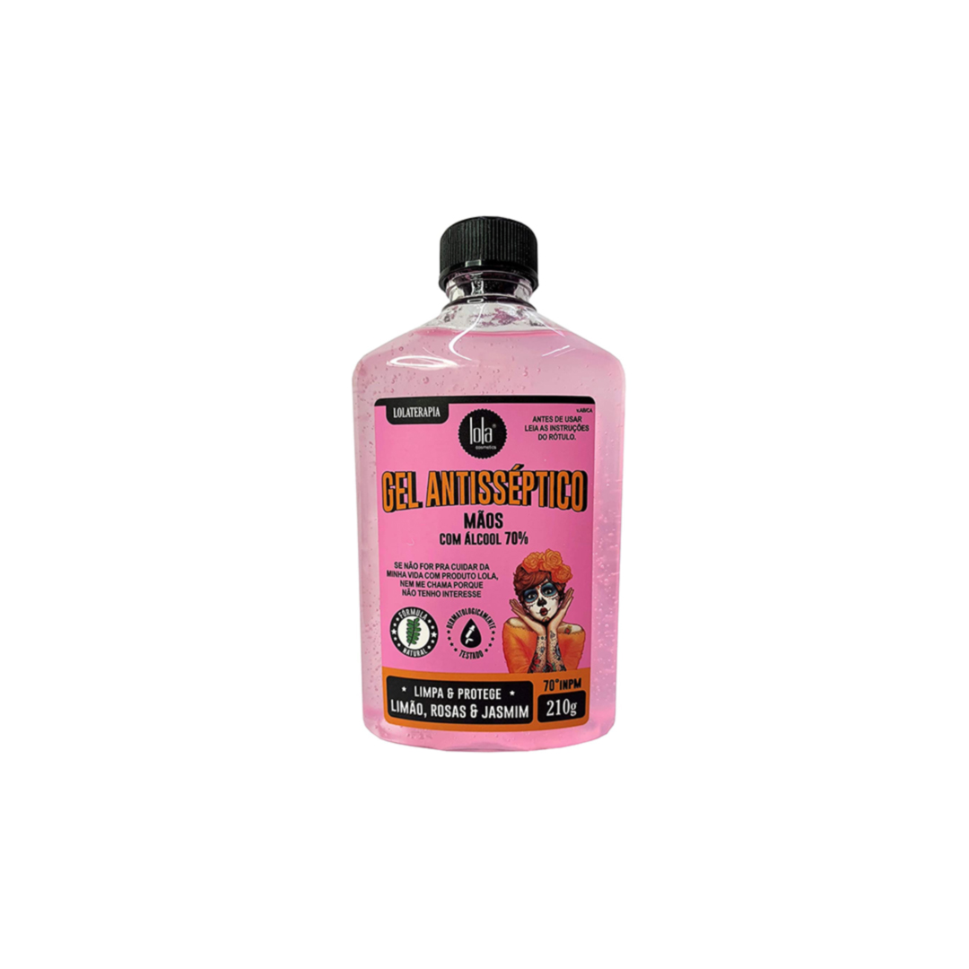 Lola álcool gel hidratante 70% limao rosas e jasmim