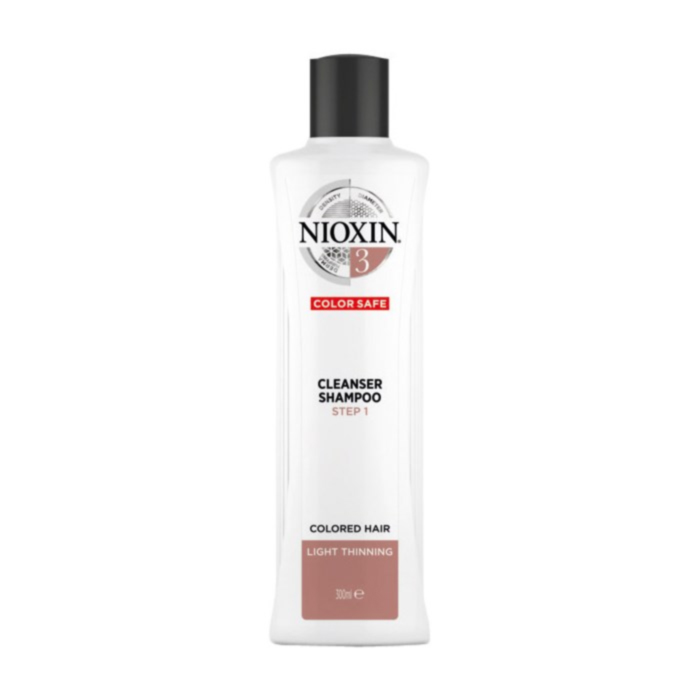 Nioxin champô System 3 - cabelo pintado com ligeira perda de densidade