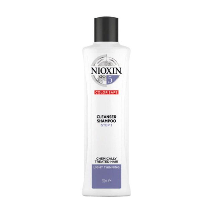 Nioxin champô System 5 - cabelo quimicamente tratado com ligeira perda de densidade (anti-queda)
