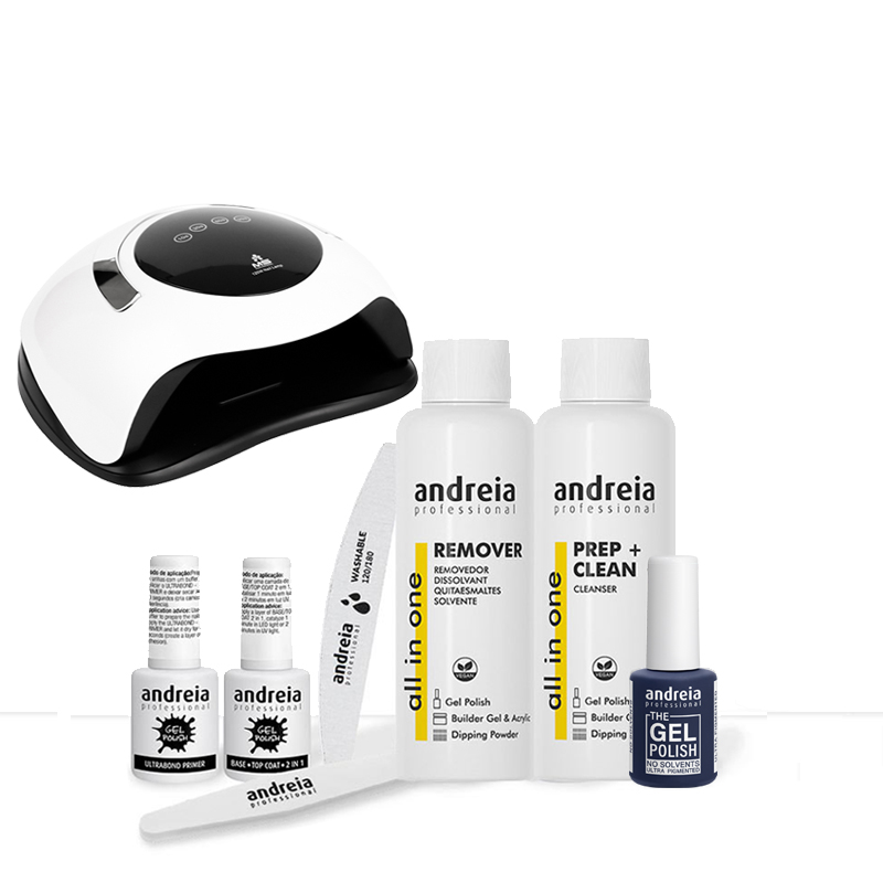 Andreia KitPro iniciação de verniz gel + catalisador de unhas MS