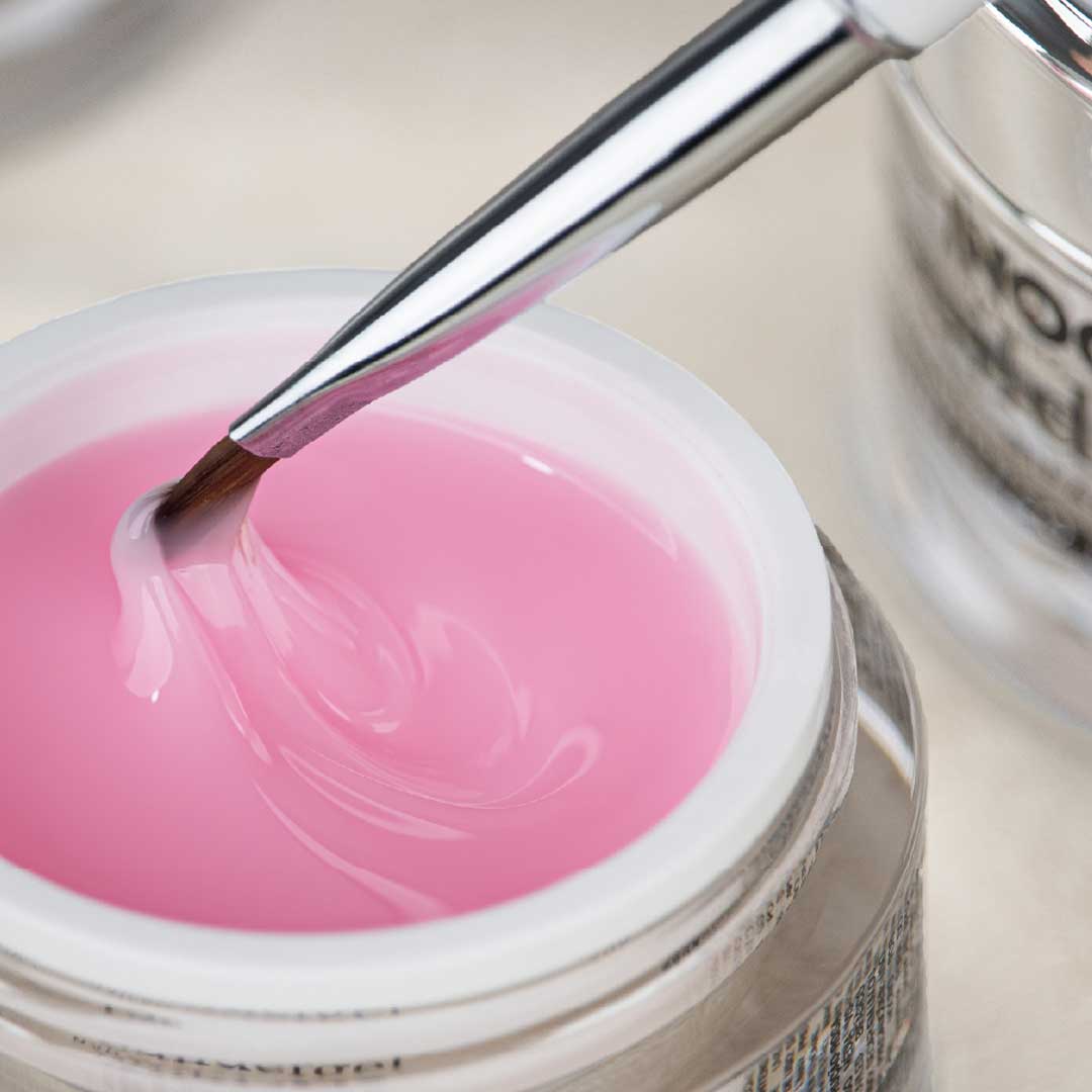 Inocos nail building gel medium viscosity intense milky pink