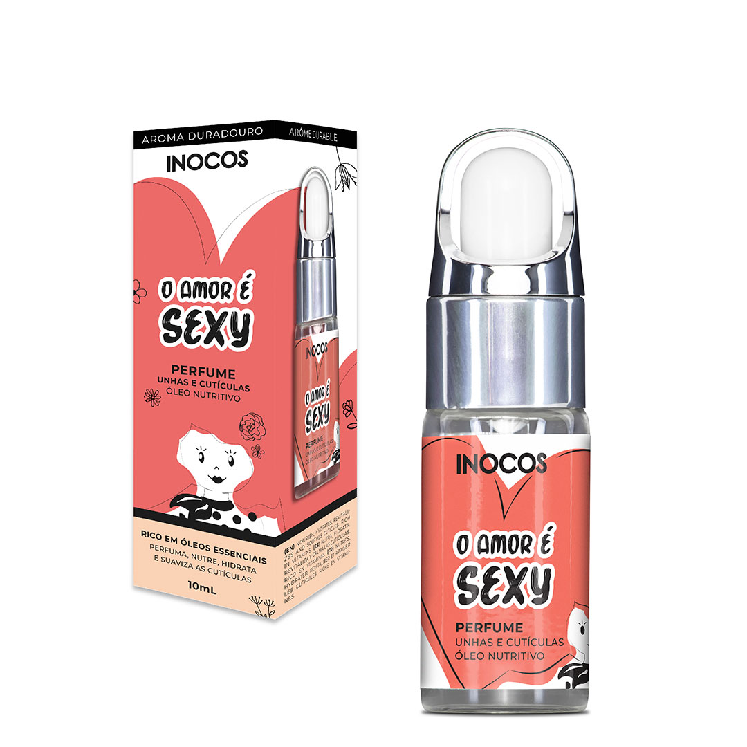 Inocos perfume de cutículas e unhas o amor é sexy