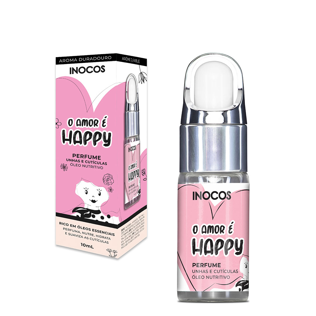 Inocos perfume de cutículas e unhas o amor é happy