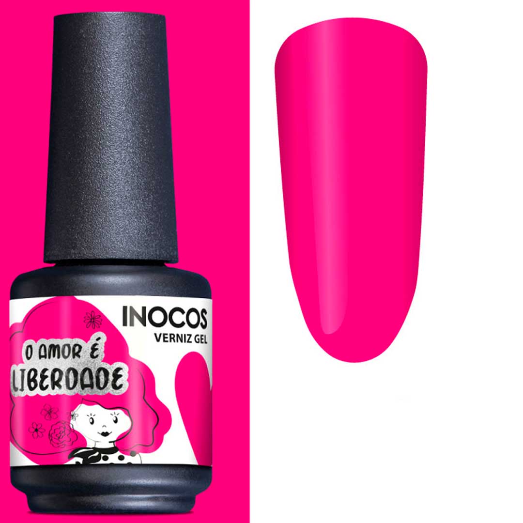 Inocos esmalte gel Amor é Liberdade