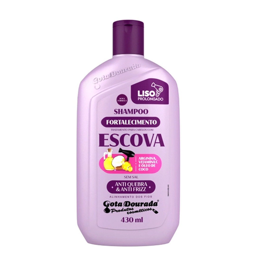 Gota Dourada Cabelo com Escova champô