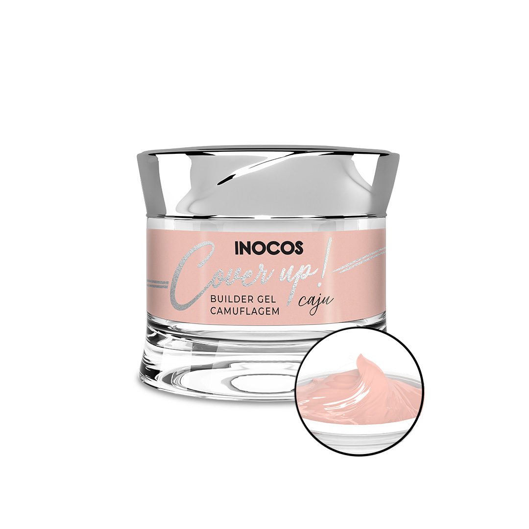 Inocos gel construção de unhas média viscosidade cover up Caju