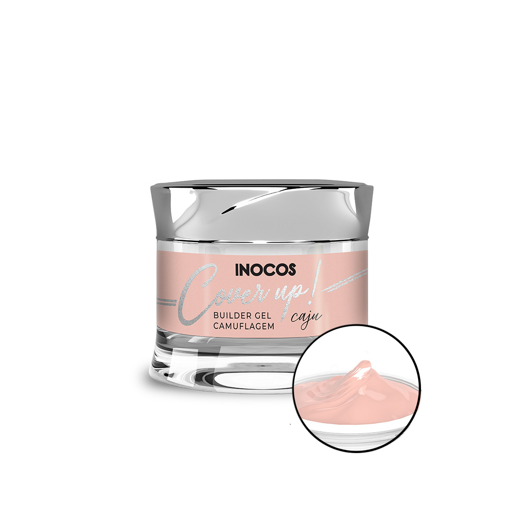 Inocos gel construção de unhas média viscosidade cover up Caju