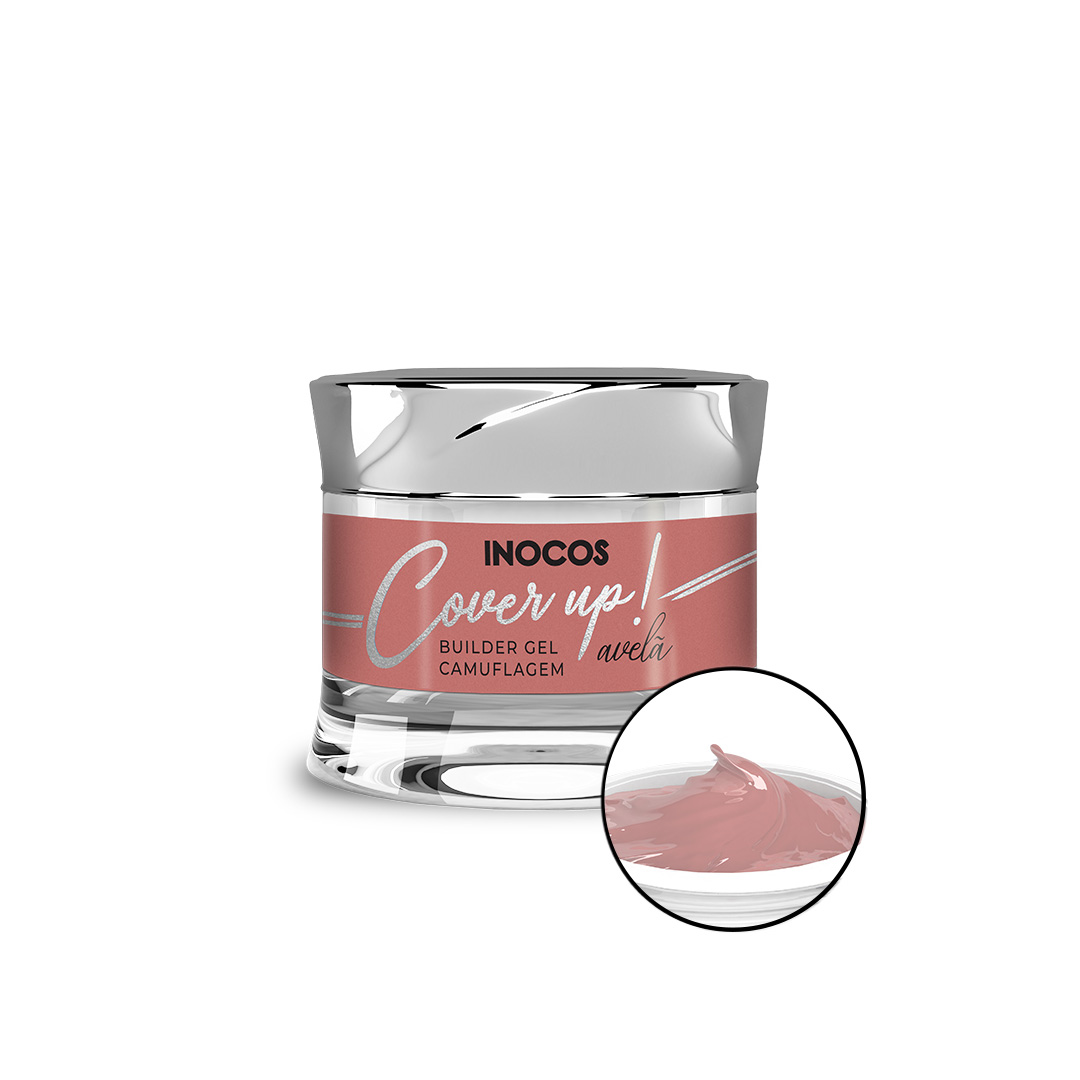 Inocos gel construção de unhas média viscosidade cover up Avelã