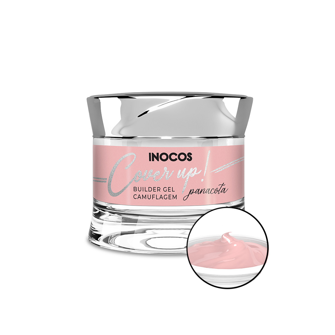 Inocos gel construção de unhas média viscosidade cover up panacota