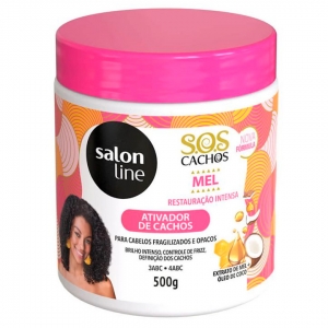 Salon Line SOS Activator Miel Rizos Intensos 500g