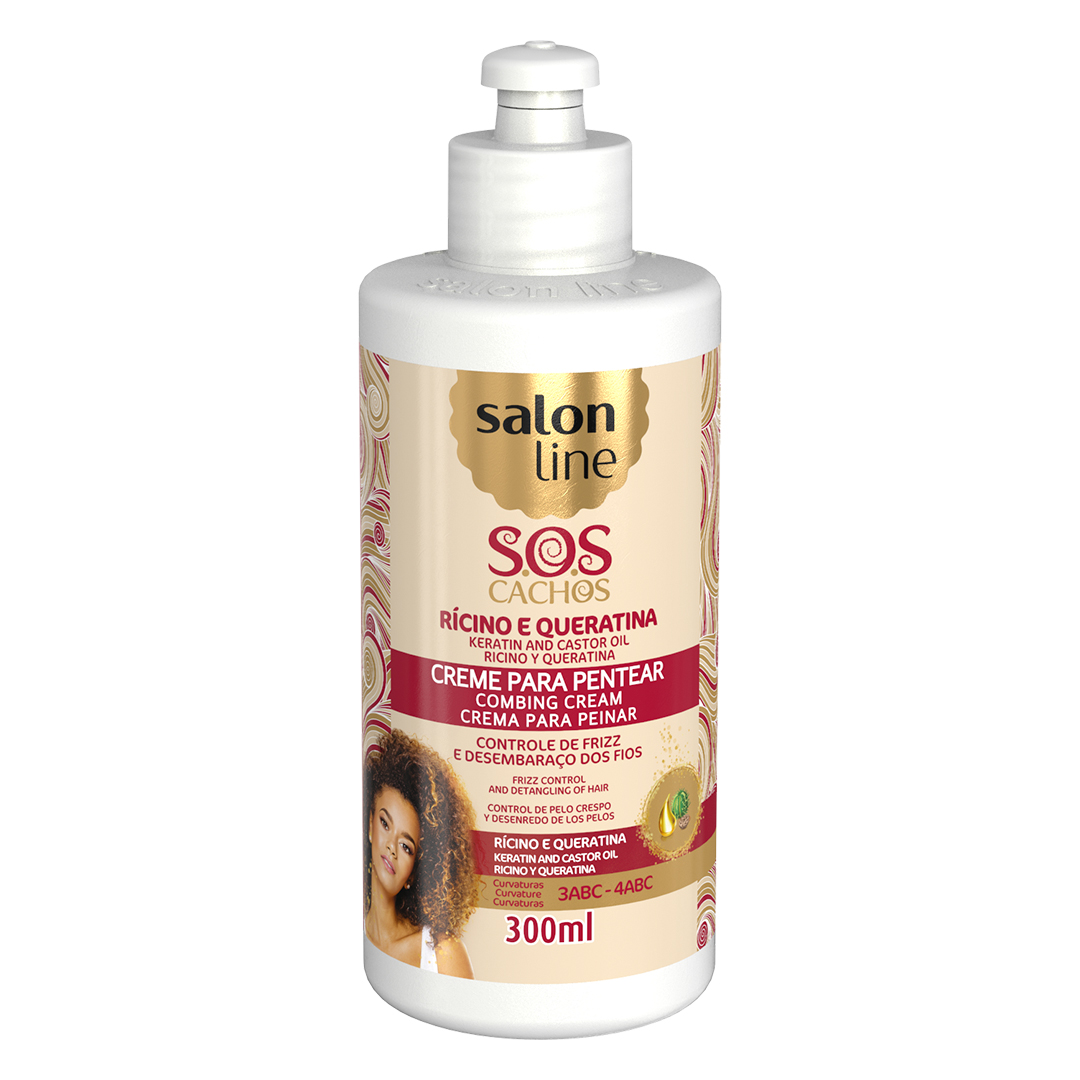 Salon Line SOS crema para peinar ricino y keratina