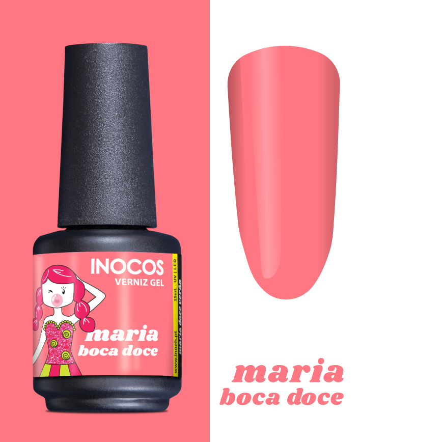 Inocos esmalte gel Doce Verão - Maria Boca Doce