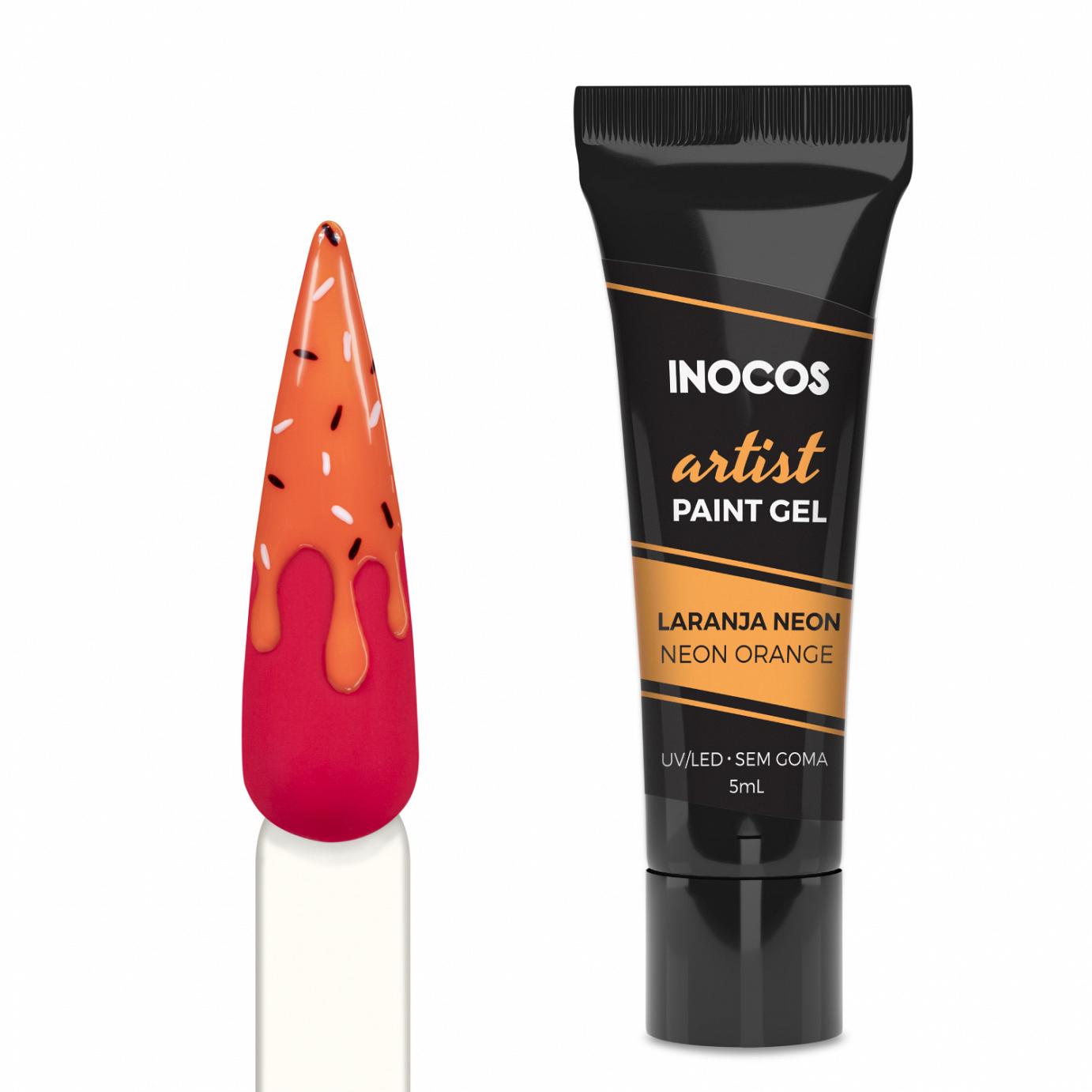 Inocos Artist Paint Gel de unhas orange neon