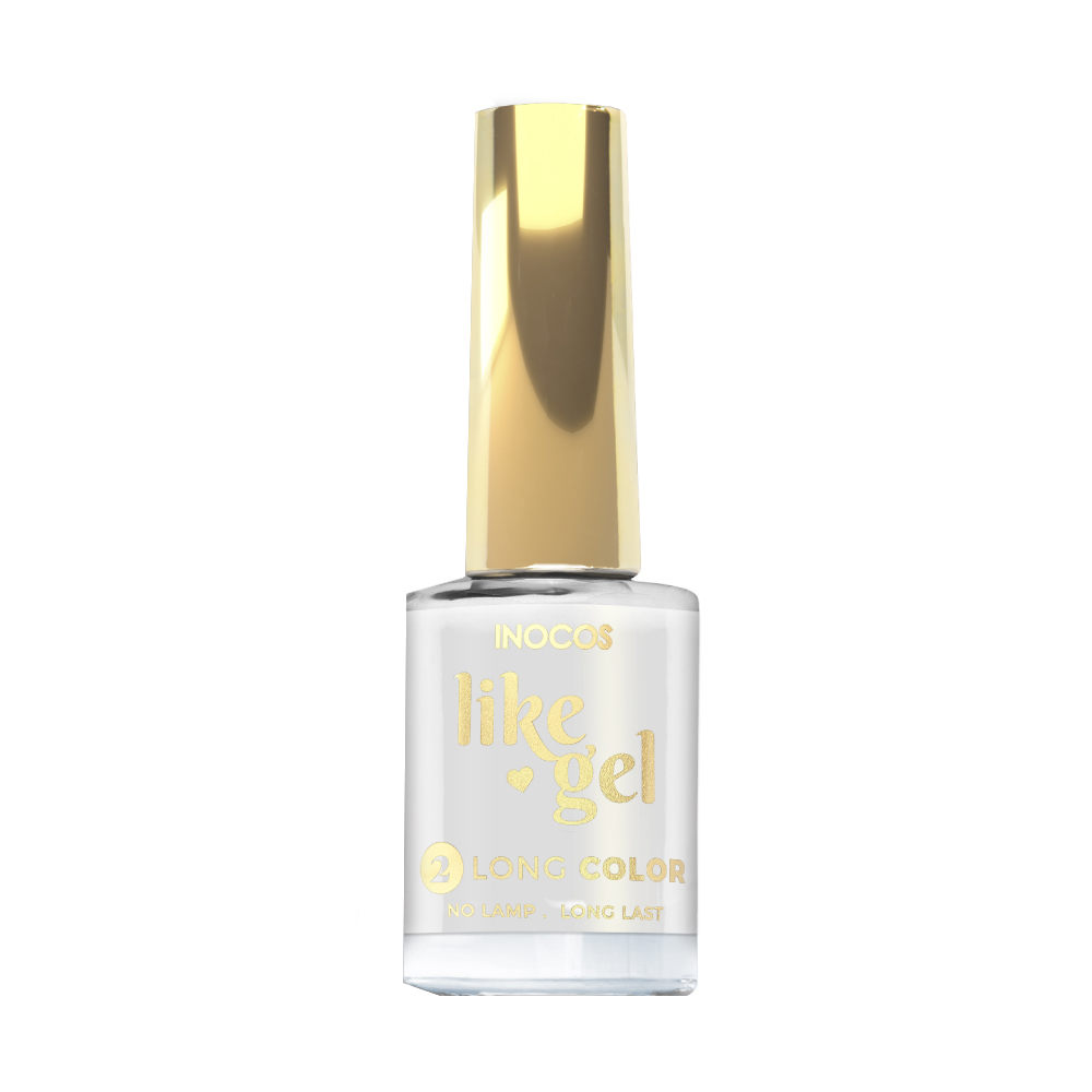 Inocos Like Gel esmalte de uñas efecto gel 101 blanco opaco