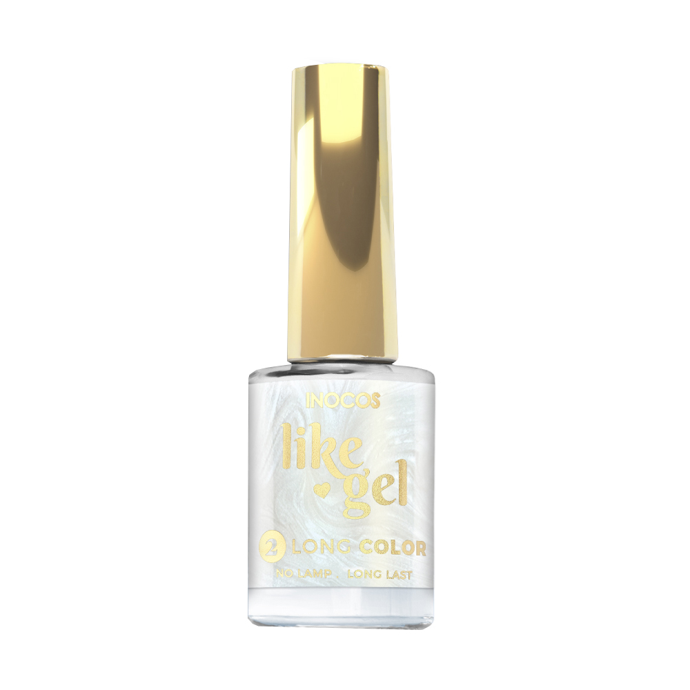 Inocos Like Gel verniz de unhas efeito gel 103 branco perolado