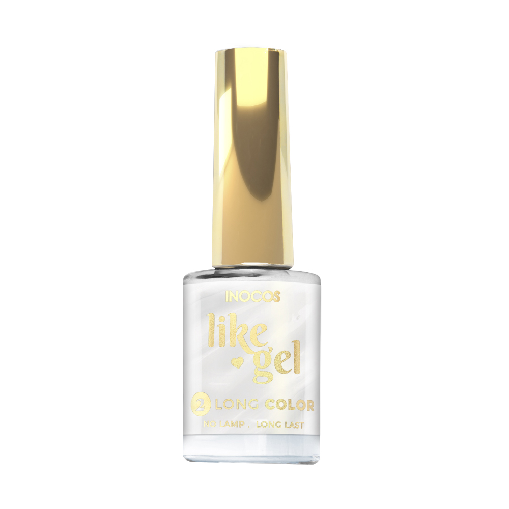 Inocos Like Gel verniz de unhas efeito gel 104 branco leitoso