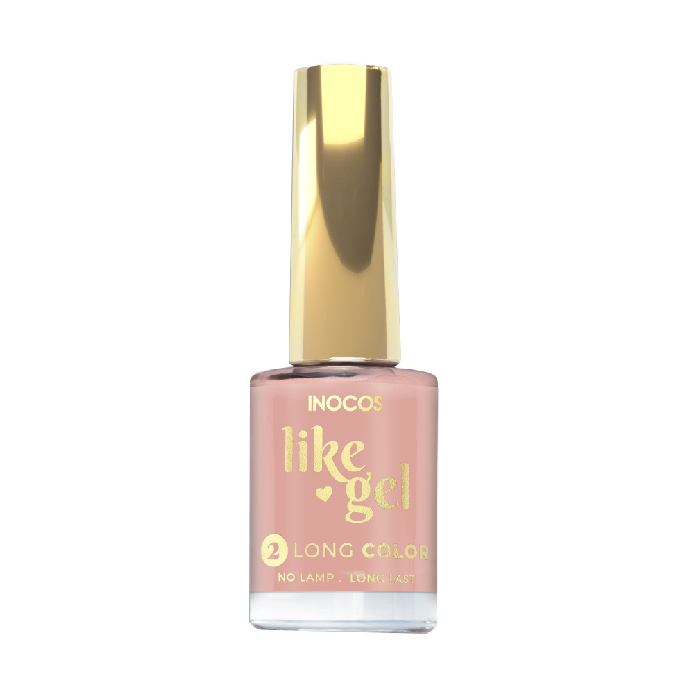 Inocos Like Gel verniz de unhas efeito gel 107 nude pêssego