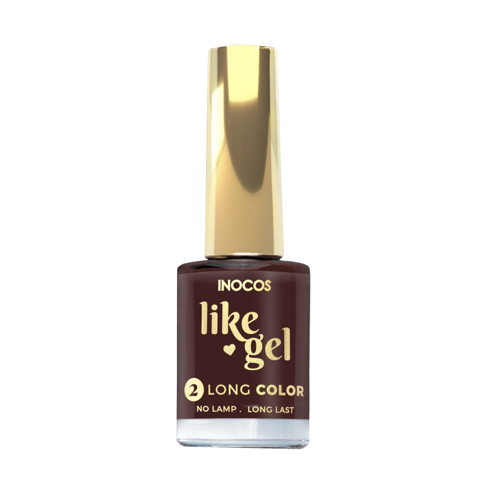 Inocos Like Gel esmalte de uñas efecto gel 117 marrón violeta