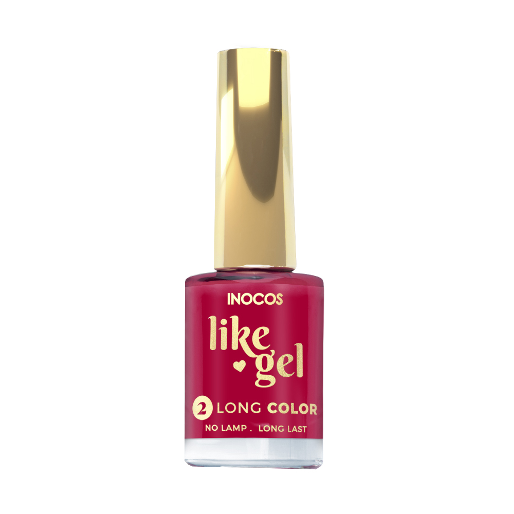 Inocos Like Gel verniz de unhas efeito gel 125 vermelho cereja