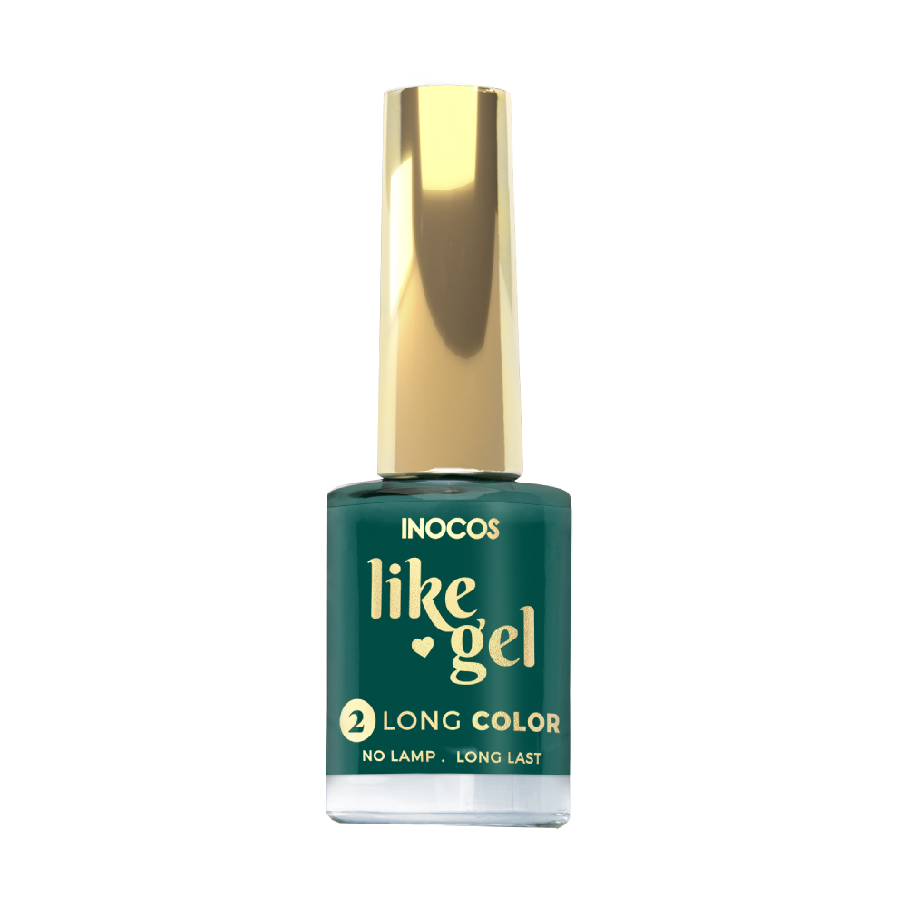 Inocos Like Gel verniz de unhas efeito gel 127 verde floresta