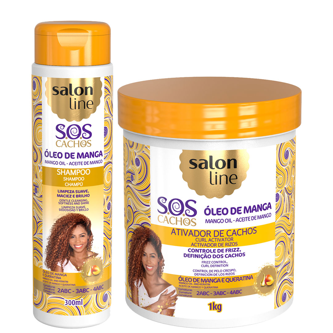 Salon Line SOS champô óleo manga + Máscara