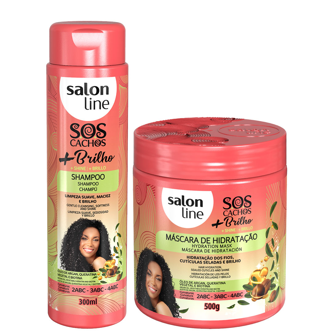 Salon Line SOS champô + máscara MAIS BRILHO