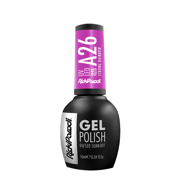 Rickiparodi verniz de unhas de gel A26 Strong Rainbow